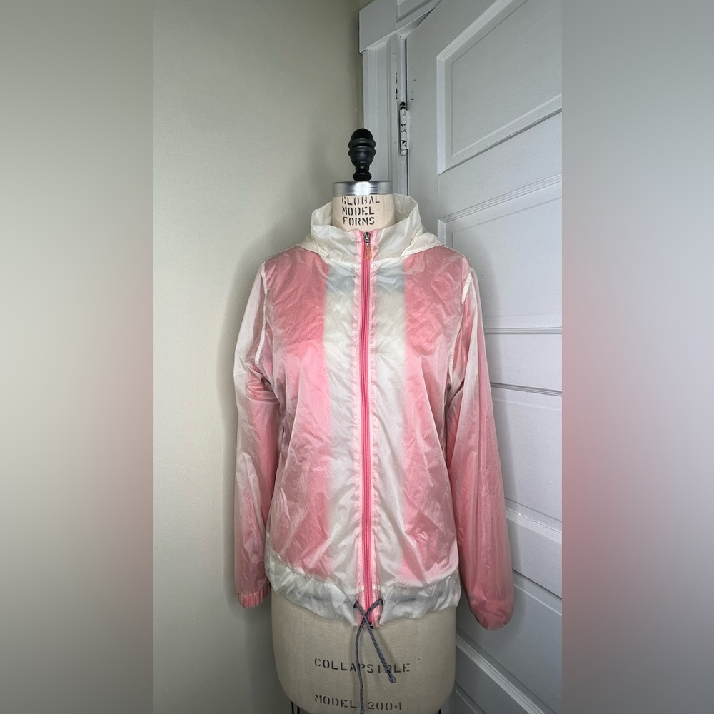 Cajubrasil Windbreaker Jacket Medium Natural Coral Running Active Mesh